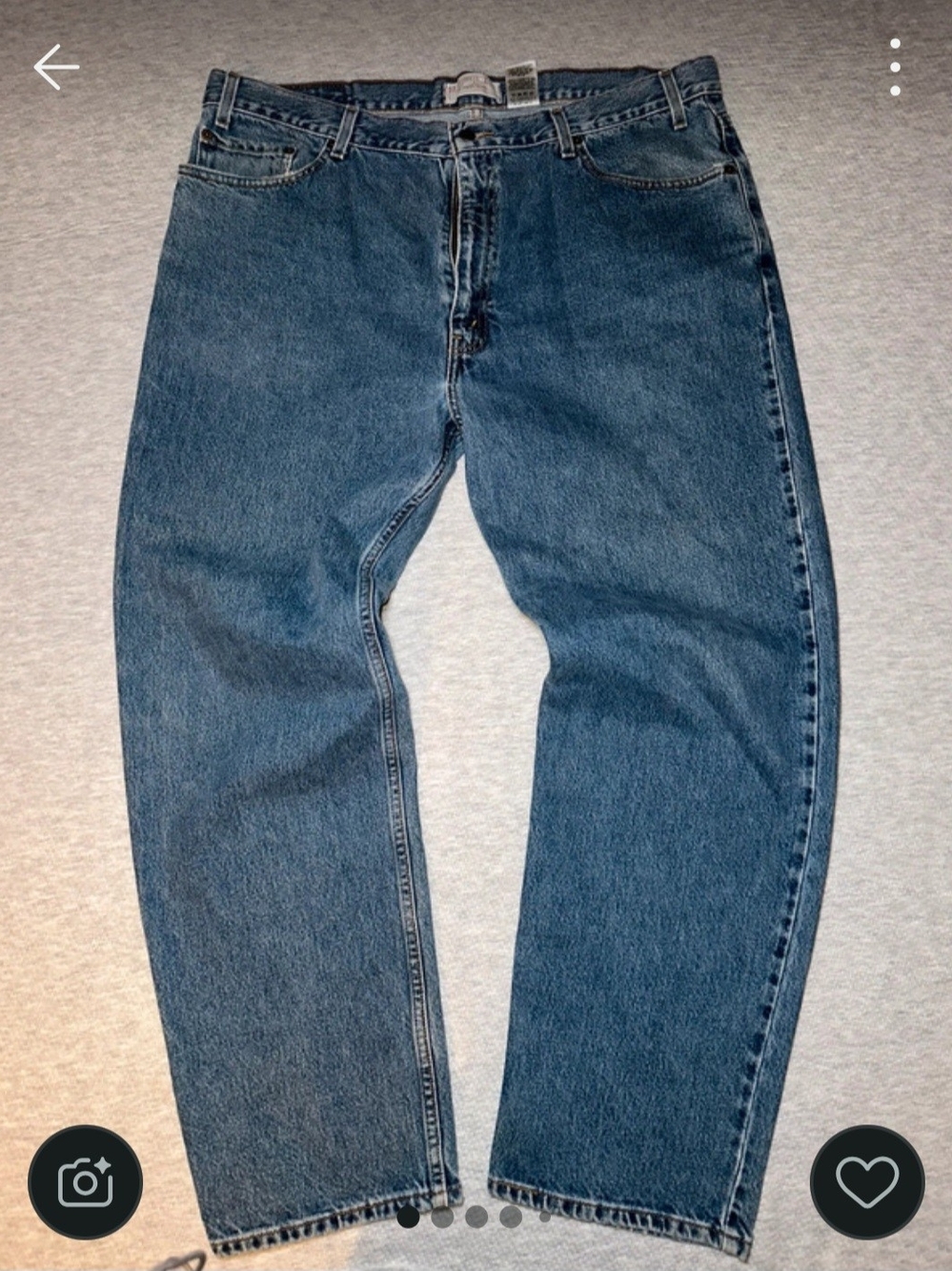 Levi Strauss Signature men's relaxed fit jeans in size W42 L32. 100% Cotton